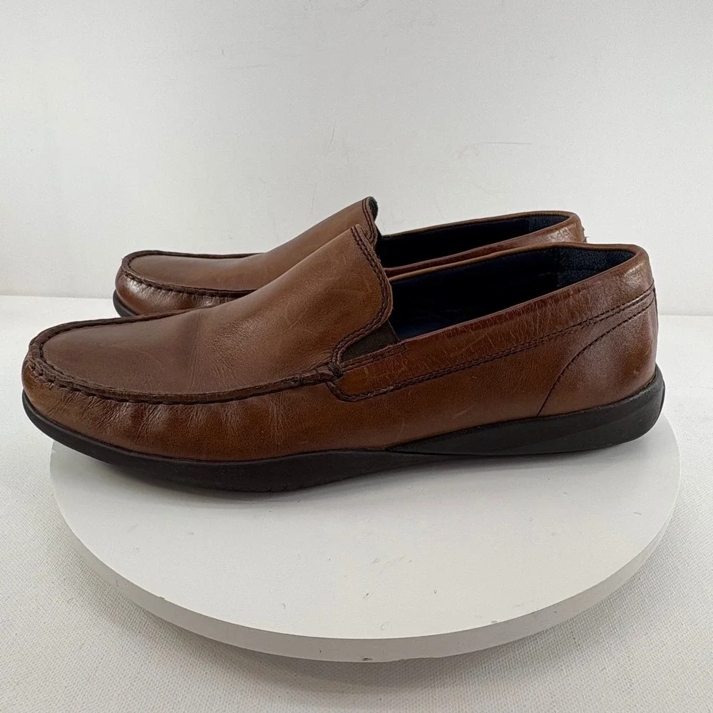 Cole Haan Mens Brown Leather Slip On Loafer Shoes Grand‎ OS Size 8.5 M C26042